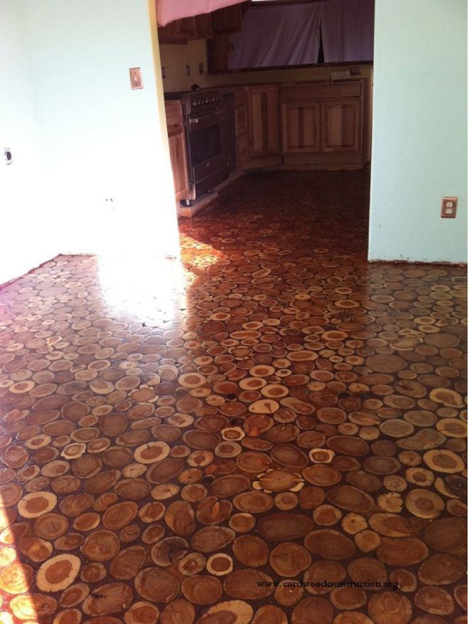 DIY-Old-Surface-Floor-Made-Into-a-Natural-Cordwood-Floor-5
