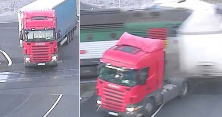 Οδηγός νταλίκας δεν είδε το τρένο και ακολούθησε η καταστροφή…