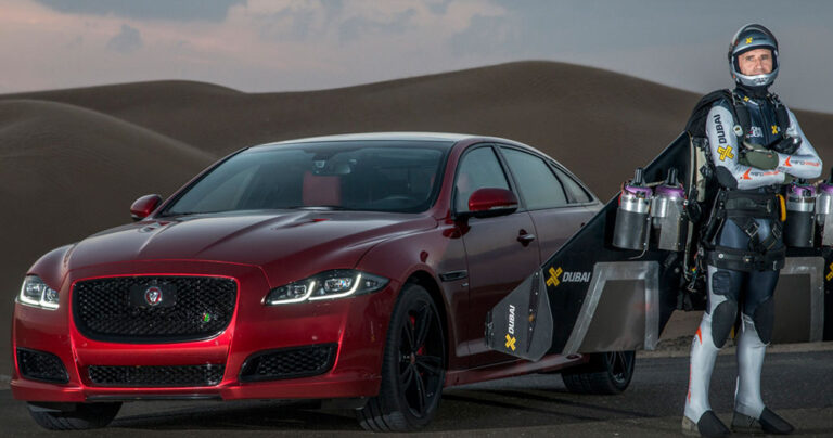 Ποιος λέτε ότι θα νικήσει, η Jaguar ή ο άνθρωπος… πύραυλος;