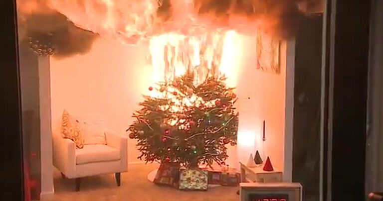 Πόσο γρήγορα μπορεί να καεί το Χριστουγεννιάτικο δέντρο εάν είναι αληθινό;