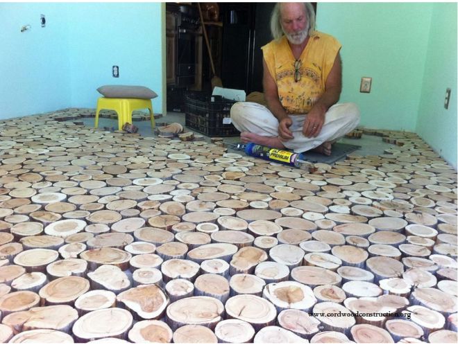 DIY-Old-Surface-Floor-Made-Into-a-Natural-Cordwood-Floor-3
