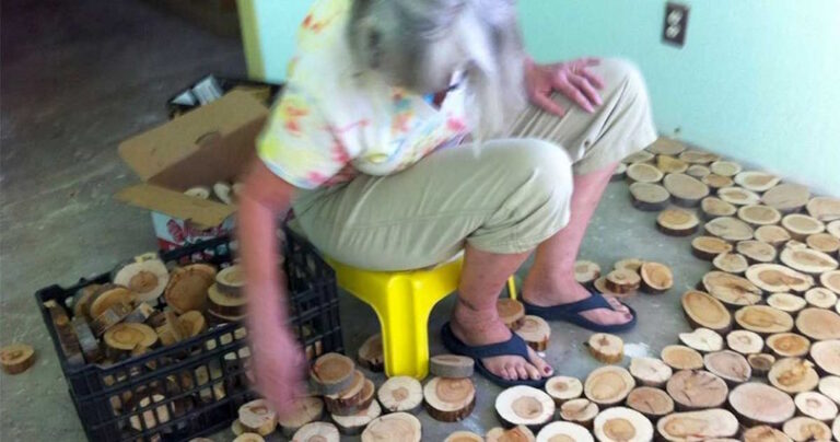 Ένα τσιμεντένιο πάτωμα μετατρέπεται σε ένα εξαιρετικό παρκέ