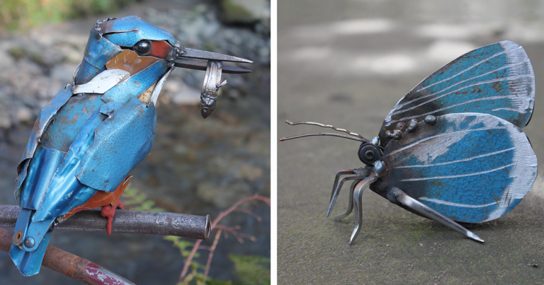 Δημιουργεί υπέροχες φιγούρες από ζώα χρησιμοποιώντας μόνο άχρηστα μέταλλα!