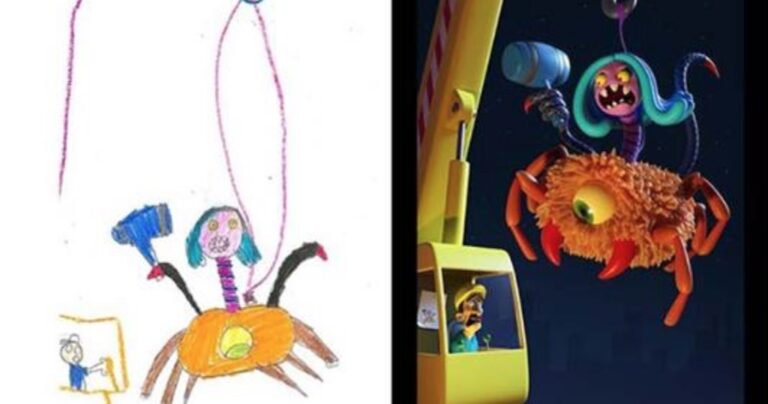 Καλλιτέχνες «δίνουν ζωή» σε διάφορες παιδικές ζωγραφιές τεράτων!