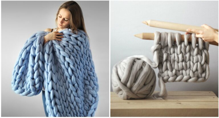 Μόλις δείτε αυτές τις τεράστιες πλεκτές κουβέρτες αμέσως θα θελήσετε να χωθείτε μέσα τους!