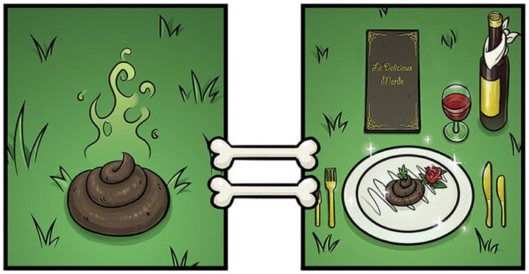 Αστεία σκίτσα που δείχνουν πως τα σκυλιά βλέπουν τον κόσμο.