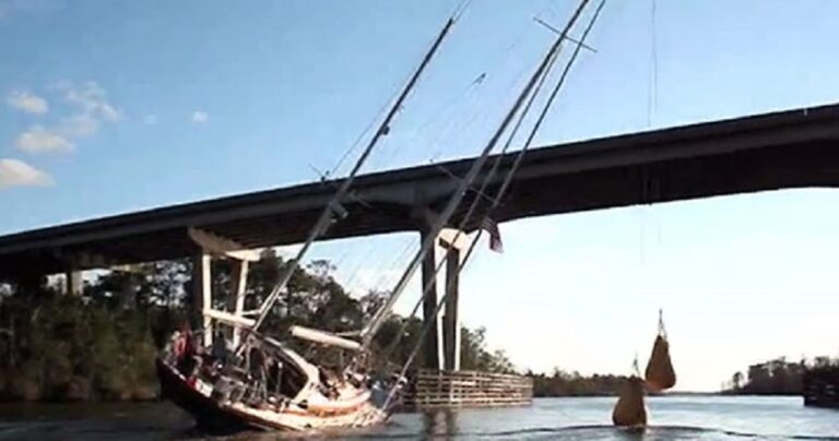 Πώς περνάει ένα ιστιοφόρο ύψους 25 μέτρων κάτω από μια πολύ χαμηλότερη γέφυρα;