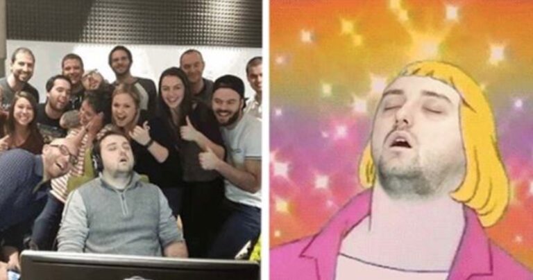 Αποκοιμήθηκε στη δουλειά και το Internet τον “περιποιήθηκε” με το Photoshop!