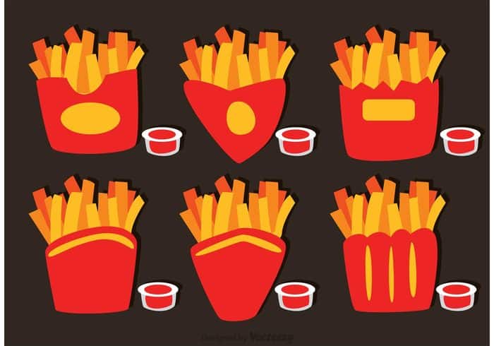 collection-of-french-fries-box-vector