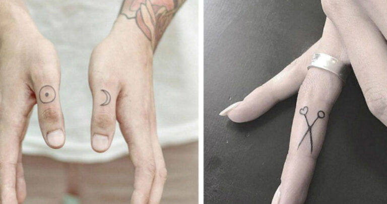15 διακριτικά τατουάζ στα δάχτυλα που μας βάζουν σε πειρασμό να «χτυπήσουμε»