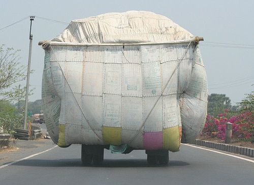 Overloaded-truck