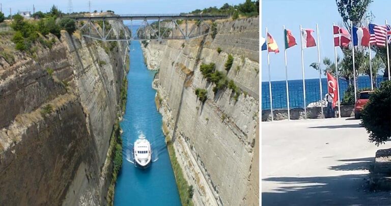 Τη σημαία της Τουρκίας από τη διώρυγα του Ισθμού κατέβασε ο Μπούκουρας