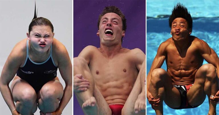27 αθλητές κατάδυσης με τις πιο απίθανες γκριμάτσες!