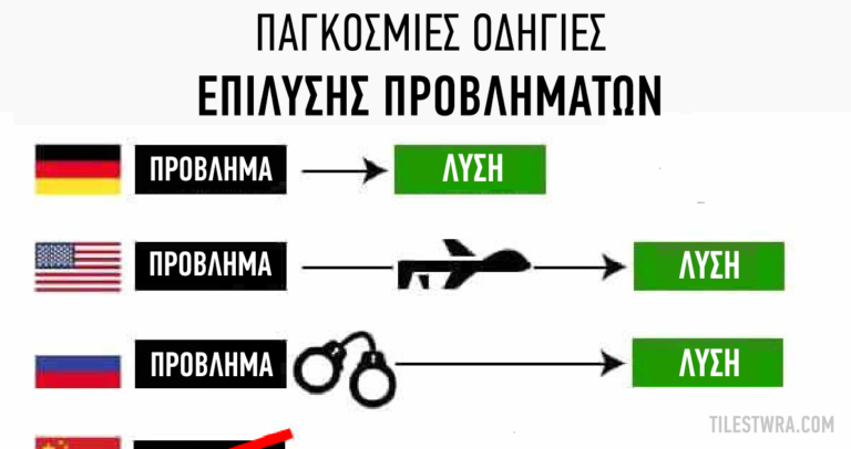 Πως αντιμετωπίζει και πως λύνει κάθε χώρα ένα πρόβλημα;