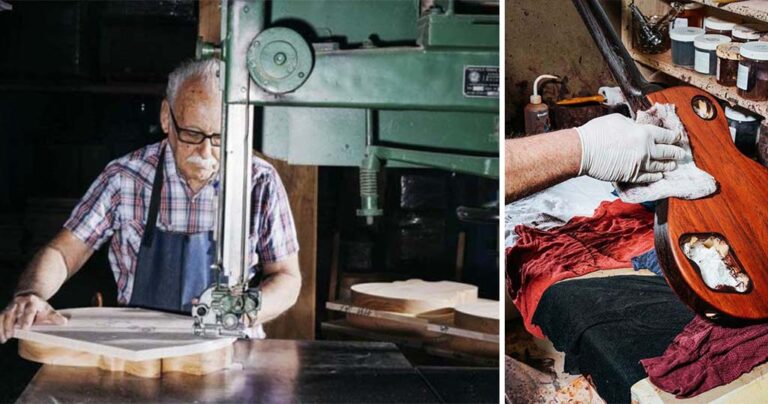 Πώς φτιάχνονται οι φημισμένες κιθάρες Gibson Les Paul;