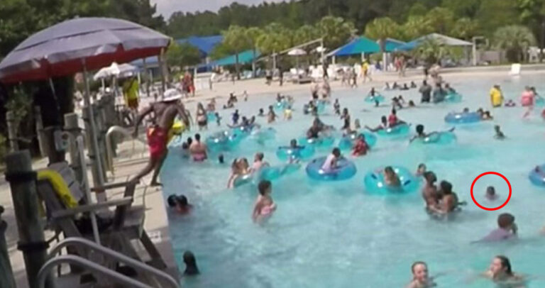 Σε αυτή την φωτογραφία πνίγεται ένα παιδί. Δείτε όμως τι κάνει ο ναυαγοσώστης.