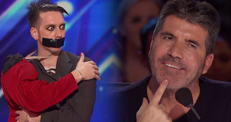 Έκλεισε το στόμα του με ταινία και παρουσίασε κάτι που άφησε τους κριτές και το κοινό άφωνο.