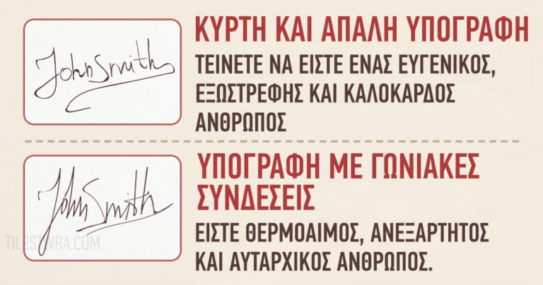 Τι λέει η υπογραφή σας για εσάς;