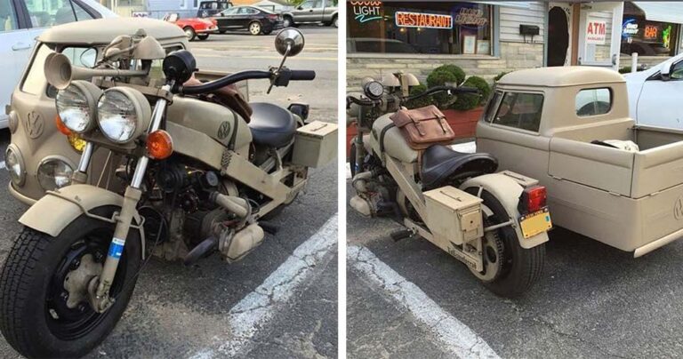 Ίσως η πιο πρωτότυπη μοτοσυκλέτα με καλάθι!