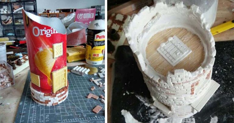 Δείτε τι έφτιαξε με μια κυλινδρική συσκευασία από πατατάκια!