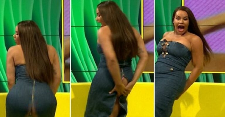 Πήγε να κάνει twerking και άνοιξε στα δύο το φόρεμά της ζωντανά στην τηλεόραση…