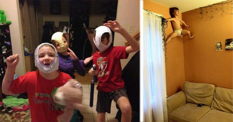 17 τρελές φωτογραφίες μικρών παιδιών που κάνουν τα δικά τους