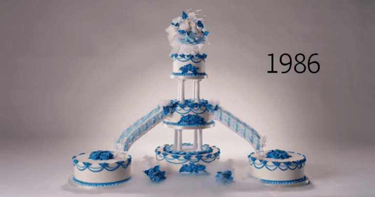 100 χρόνια εξέλιξης της γαμήλιας τούρτας σε ένα βίντεο 3 λεπτών