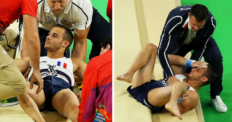 H κακή στιγμή που Γάλλος αθλητής σπάει το πόδι του στους Ολυμπιακούς του Ριο.