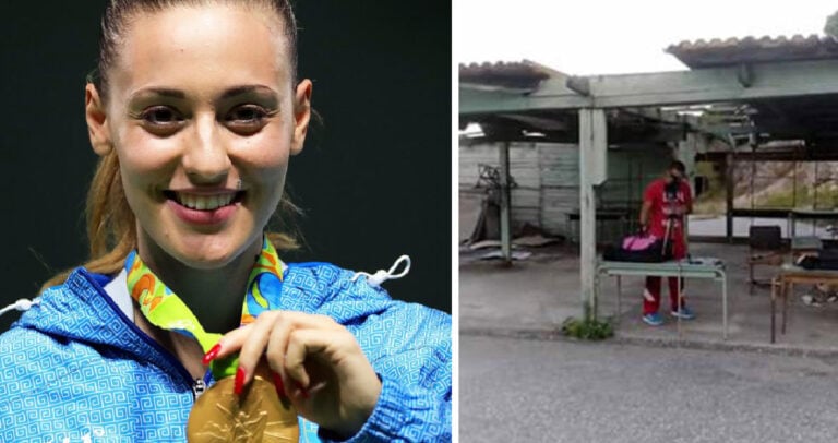 Εδώ έκανε την προπόνηση της η χρυσή Ολυμπιονίκης  Άννα Κορακάκη.