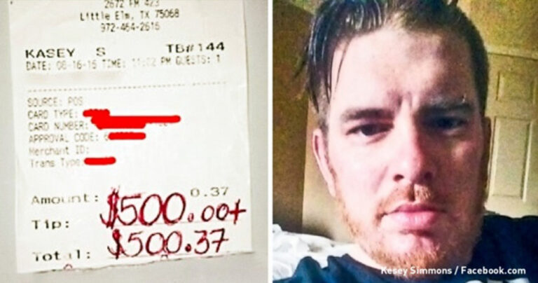 Σερβιτόρος πήρε φιλοδώρημα 500 δολαρίων σε παραγγελία αξίας 37 σεντς