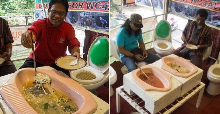 Εστιατόριο στην Ινδονησία σερβίρει φαγητό μέσα σε τουαλέτες.