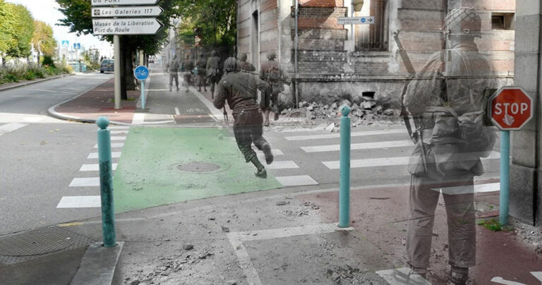 Φωτογραφίες από το Β’ Παγκόσμιο Πόλεμο σε σημερινά σημεία.