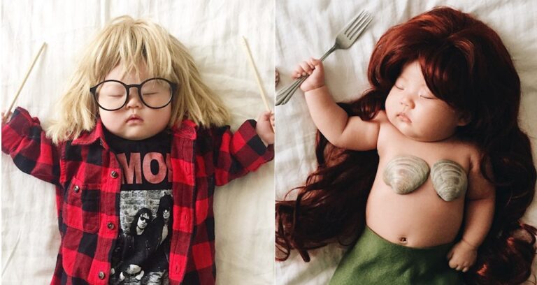 Αυτή η μπέμπα δεν έχει ιδέα τι κάνει η μαμά της όταν εκείνη κοιμάται