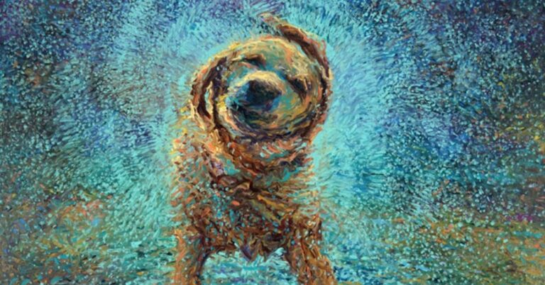 Ανακάλυψε τυχαία μια τεχνική ζωγραφικής και το αποτέλεσμα είναι εντυπωσιακό.