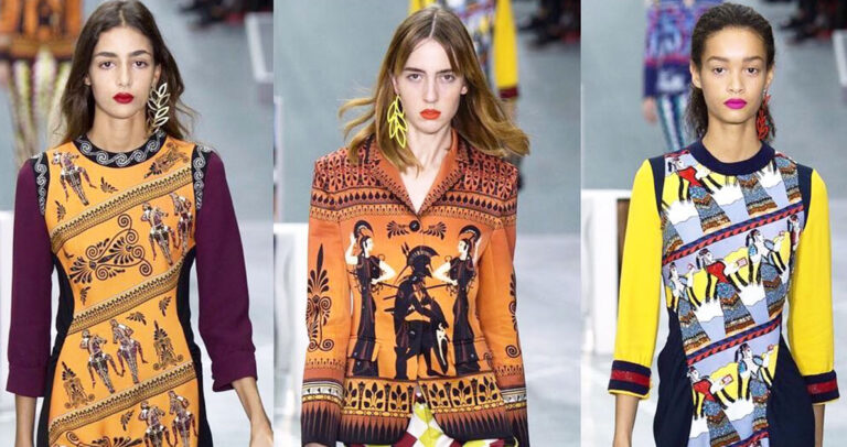 Ελληνίδα σχεδιάστρια αποθεώνει τον μινωικό πολιτισμό πολιτισμό στην εβδομάδα μόδας του Λονδίνου.