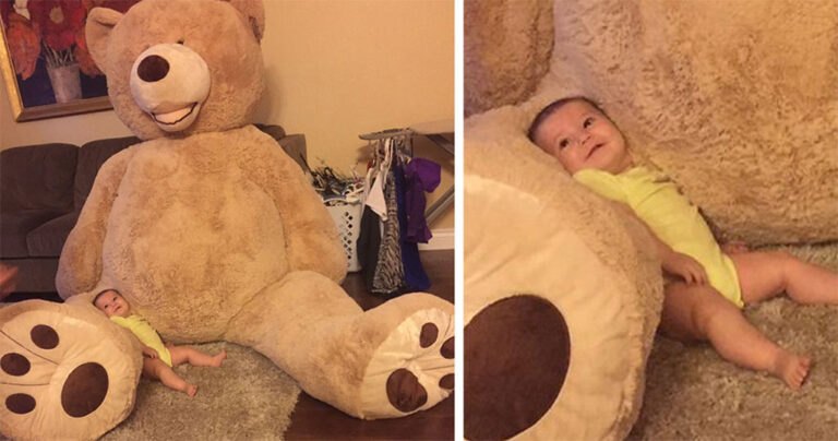 Ο παππούς αγόρασε στην εγγονή του έναν τεράστιο αρκούδο και το διαδίκτυο τον λάτρεψε.