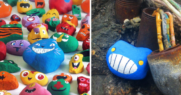 Ζωγράφισαν επί 1 χρόνο χιλιάδες πέτρες και τις έκρυψαν δημόσια για να χαρίσουν χαμόγελα στον κόσμο.