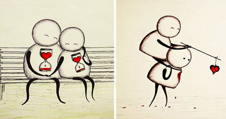 25 μακάβρια σκίτσα για την αγάπη που δείχνουν όμως την απόλυτη αλήθεια