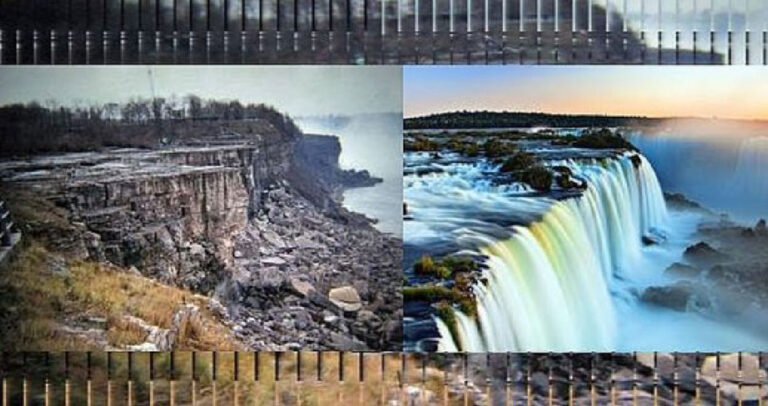 Η μέρα που οι καταρράκτες του Νιαγάρα έμειναν χωρίς νερό.
