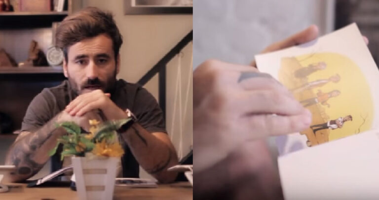 O Γιώργος Μαυρίδης διαβάζει παραμύθια σε προσφυγόπουλα και ζητά τη βοήθειά μας.