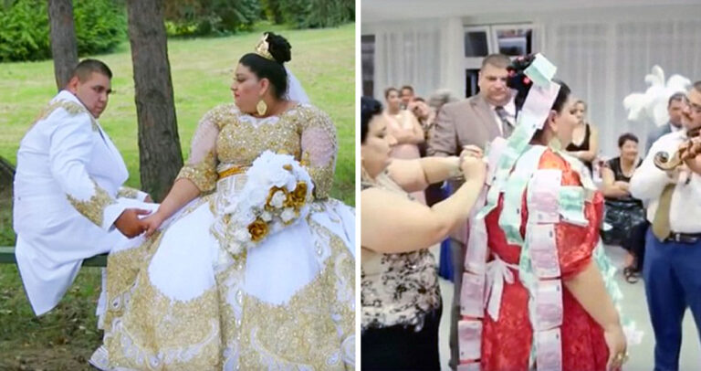 Ο εξωφρενικός τσιγκάνικος κιτς γάμος γεμάτος χρυσό που ξεπερνάει τα όρια της λογικής.