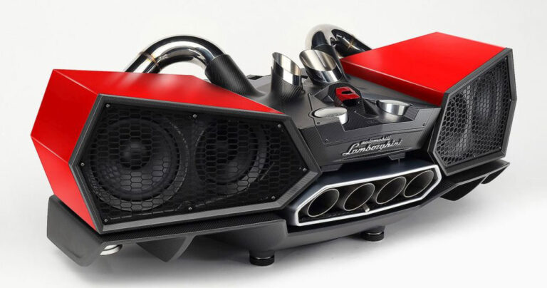Η Lamborghini κυκλοφόρησε επίσημα ηχεία που έχουν ενσωματωμένες εξατμίσεις της.