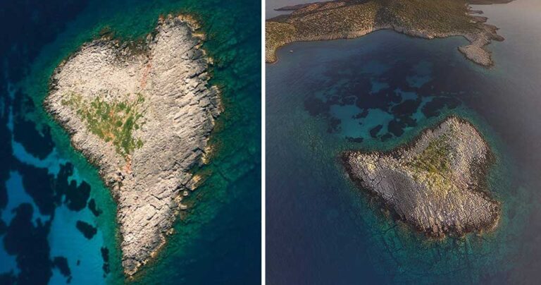 Υπάρχει ένα ελληνικό νησί που έχει σχήμα καρδιάς.