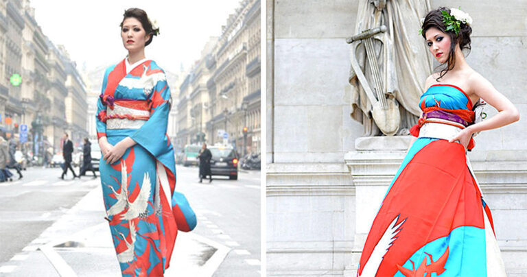 Νύφες στην Ιαπωνία μετατρέπουν τα παραδοσιακά κιμονό τους σε φανταστικά νυφικά.