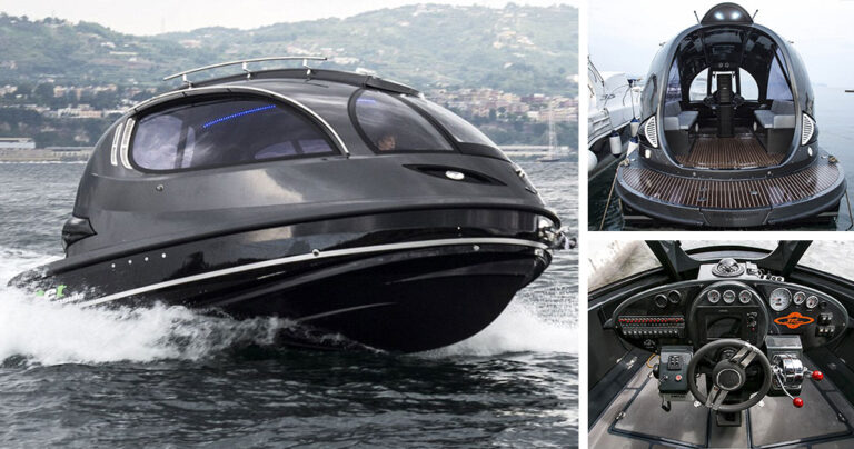 Η πλωτή κάψουλα-γιοτ που προσφέρει άνετη προσωπική θαλάσσια μεταφορά.