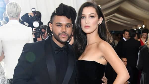NEW YORK, NY - MAY 02: The Weeknd (L) and Bella Hadid attend the "Manus x Machina: Fashion In An Age Of Technology" Costume Institute Gala at Metropolitan Museum of Art on May 2, 2016 in New York City. (Photo by Larry Busacca/Getty Images)