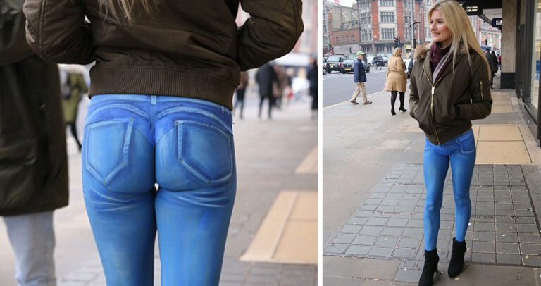 Μοντέλο κάνει βόλτες στο Λονδίνο χωρίς παντελόνι και ελάχιστοι το καταλαβαίνουν.