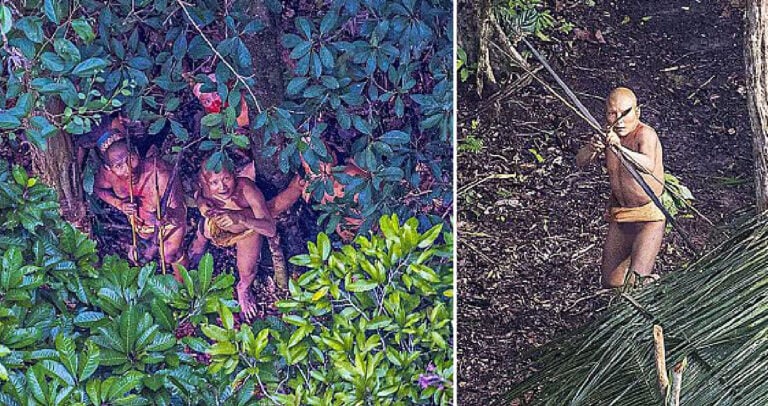 Σπάνιες εικόνες από άγνωστη φυλή του Αμαζονίου κατέγραψε ο φακός του National Geographic.