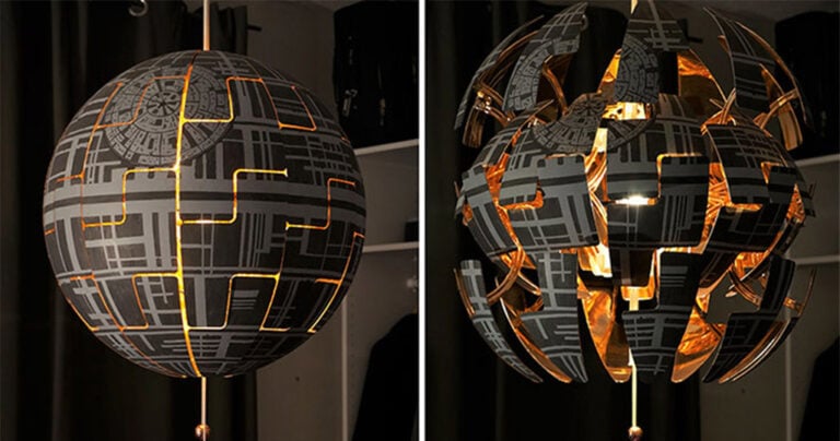 Πήρε ένα φωτιστικό ΙΚΕΑ και το μετέτρεψε σε κάτι που θα λατρέψουν οι λάτρεις του Star Wars.