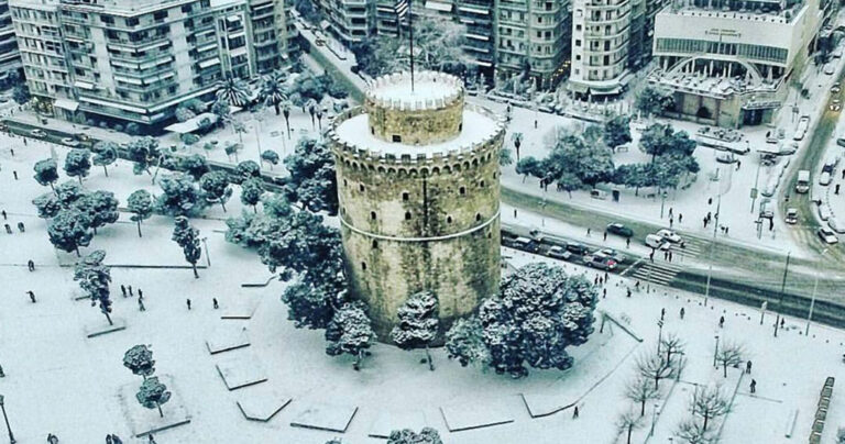 20 ανεπανάληπτες φωτογραφίες από την χιονισμένη Θεσσαλονίκη